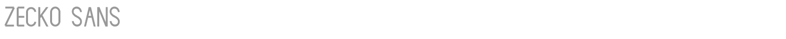 Zecko Sans font preview